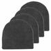 Sweet Home Collection Outdoor Chair Pad Polyester in Black | 16 W x 17.1 D in | Wayfair UMLD-CHPAD-BK-4P