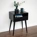 George Oliver Herban 1 - Solid Wood Nightstand w/ Drawer Wood in Black | 24 H x 18 W x 13.5 D in | Wayfair 5EA0AB24A76F433DA85348149FB7DBF0