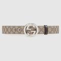 GUCCI GG Supreme Belt With G Buckle, Size 95