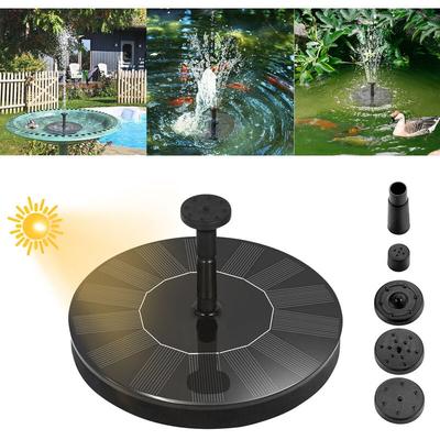 Solar Springbrunnen mit 1,4W Monokristalline Solar Panel , rund Solar Wasserpumpe Wasserspiel Image