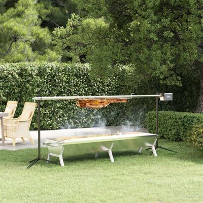 Rotisserie-Grill Automatisch Edelstahl - Vidaxl Image