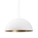 Everly Quinn Nadalee 1 - Light Dome Pendant in White | 23 H x 36 W x 36 D in | Wayfair B029DEEA195F42029FEF0CAF6D2CF0A4