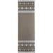 Brown/Gray 96 x 30 x 0.25 in Area Rug - Foundry Select Geometric Machine Woven Polyester Indoor/Outdoor Area Rug in Brown/Light Gray Polyester | Wayfair