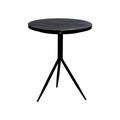 Table d'appoint ronde en marbre noir