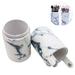 Portable Make Up Brush Holder Cosmetic Brush Bucket Storage Cylinder PU Leather Cosmetics Make Up Cup Organizer for Desk and Travel
