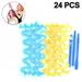 No Heat Hair Roller Curling 24PCS Rods Set Woman Hair Curlers Rollers Magic DIY Magic Hair Roll Sleep Curlers Wave Roll Water Ripple Roll Hair Curler