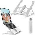 Laptop Stand Laptop Riser for Desk Portable Ergonomic Desktop Laptop Holder for Lap Ventilated 6-Levels Angles Adjustable Vertical Height Notebook Laptop Mount ABS&Containing Metals Stable PC