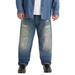 Men's Big & Tall Levi's® 501® Original Fit Stretch Jeans by Levi's in Medium Indigo Destructed (Size 44 32)