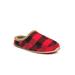 Men's Nordic Plaid Indoor/Outdoor Slippers by Deer Stags in Red Black (Size 16 M)