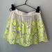 Anthropologie Skirts | Anthropologie Vanessa Virginia Neon Green Embroidered Skirt 6 | Color: Cream/Green | Size: 6