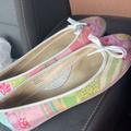 Coach Shoes | Coach Slip On Shoes Size 8 | Color: Green/Pink | Size: 8