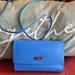 Kate Spade Bags | Kate Spade Two Tone Leather Crossbody Folded Wallet Purse | Color: Blue | Size: Os