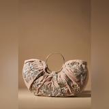 Anthropologie Bags | Anthropologie Embellished Floral Satchel | Color: Tan | Size: Os