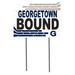 White Georgetown Hoyas 18" x 24" Bound Yard Sign