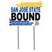 White San Jose State Spartans 18" x 24" Bound Yard Sign