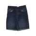 OshKosh B'gosh Denim Shorts: Blue Print Bottoms - Kids Girl's Size 6