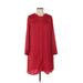 Old Navy Casual Dress - Shirtdress: Red Dresses - Women's Size X-Small