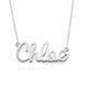 MYKA - Personalised Cursive Name Necklace in Sterling Silver, Gold & Rose Gold Plating - Custom Pendant Jewellery For Her, Women, Mum - Dainty Gift For Birthday, Mother's Day, Christmas