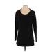 Boston Proper Pullover Sweater: Black Print Tops - Women's Size X-Small