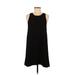 Leith Casual Dress - Shift Crew Neck Sleeveless: Black Print Dresses - Women's Size Medium