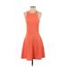BP. Casual Dress - Mini: Orange Solid Dresses - Women's Size Small