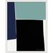 AllModern Blocks Series 4 by Abstract Lab - Single Picture Frame Print Metal in Black/Blue/Green | 50 H x 40 W x 1.25 D in | Wayfair