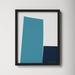 AllModern Blocks Series 6 by Abstract Lab - Single Picture Frame Print Paper in Blue/Green/White | 20 H x 16 W x 1.25 D in | Wayfair