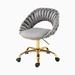 Everly Quinn Quadry Genuine Leather Task Chair Upholstered | 32.48 H x 22.44 W x 21.65 D in | Wayfair 1BA6632B145F4212AD840D0B8BF595A5