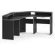 Vicco - Ensemble de mobilier informatique Kron noir/gris set de 3