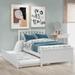 Twin Size Platform Bed w/ Roll-Out Trundle, No Box Spring Required