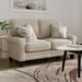 Serta Copenhagen 61" Loveseat, Pillowed Back Cushions and Rounded Arms