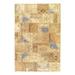 Canvello Beige Turkish Patchwork Area Rug - 6' X 9' - 6'2'' x 9'2''