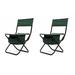 2-piece Folding Outdoor Camping Chair w/Storage Bag, Portable Chair