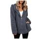 Dtydtpe Clearance Sales Shacket Jacket Women Sherpa Jacket Lapel Zip Up Outwear Shearling Shaggy Oversized Coat with Pockets Warm Winter Womens Long Sleeve Tops Winter Coats for Women