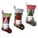Final Clearance! Christmas Faceless Doll Stockings Socks Santa Claus Sock Gift Kids Candy Bag Xmas Noel Decoration Home Christmas Tree Ornament