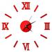 Clearance! Superior 3D Acrylic Wall Clock Sticker Roman Numerals Frameless Large Acrylic Mirror Surface 3D DIY Wall Clock Home Office School Wall Decor Clock Stickers