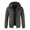 Aayomet Mens Winter Coats Men s Hooded Tactical Jacket Water Resistant Soft Shell Winter Coats Green 4XL