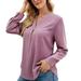 Soft Tee Shirts Women Womens Western Shirt Women Solid Color Shirt Loose Casual V Neck Pullover Long Sleeve Top Shirt Playing Cards Shirt for Women Soft Clothes