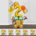 Opolski 1 Set Balloon Decoration Multiple Styles Bright Color Adorable Appearance Animal Pattern Multipurpose Decorative Lightweight Animal Themed Party Aluminum Film Balloon for Home