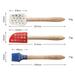 Big Clearance! 1 Set Of Baking Silicone Spatula-mini Silicone Baking Spatula (3 Sets) Multicolor