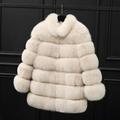 PIKADINGNIS Luxury Faux Fox Fur Coat Women High Quality Fluffy Thick Warm Faux Fur Jacket Female Winter Comfort Plush Outwear