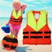 Midsumdr Toddler Life Jacket Child General Purpose Life Jacket 65 Pounds Maximum Bearing Capacity Elastic Belt Life Jackets For Kids 4-12 Years Old Boys Grils Swimming Life Vest