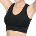 GWAABD Bras for Women Mesh Padded Sports Bra Crop Tops Yoga Workout Gym Fitness Vest Shaper