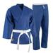 ProForce 6 oz Karate Uniform Elastic Drawstring Pants poly cotton blend Blue/black/red or white