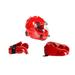 ProForce 5 Piece Sparring Gear Combo Set RED with Full head face mask