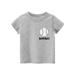 ZIZOCWA Easter Shirt for Toddler Boys Toddler Tops Boys Girls and Boys Clothes Tops Cotton Baby Short Sleeve Kids Clothes Baseball Baby Clothes Kids B Grey5-6 Years