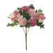Artificial Peony Flower 2 Bunches Pink Fake Peonies Silk Bulk Flowers for Home Table Centerpieces Wedding Bride Bouquet Decoration