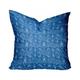 HomeRoots 410283 26 x 4 x 26 in. Blue & White Zippered Ikat Throw Indoor & Outdoor Pillow