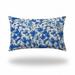 HomeRoots 410315 26 x 4 x 16 in. Blue & White Enveloped Coastal Lumbar Indoor & Outdoor Pillow