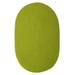 Colonial Mills Boca Raton Solid Oval Rugs 4x6 - Bright Green